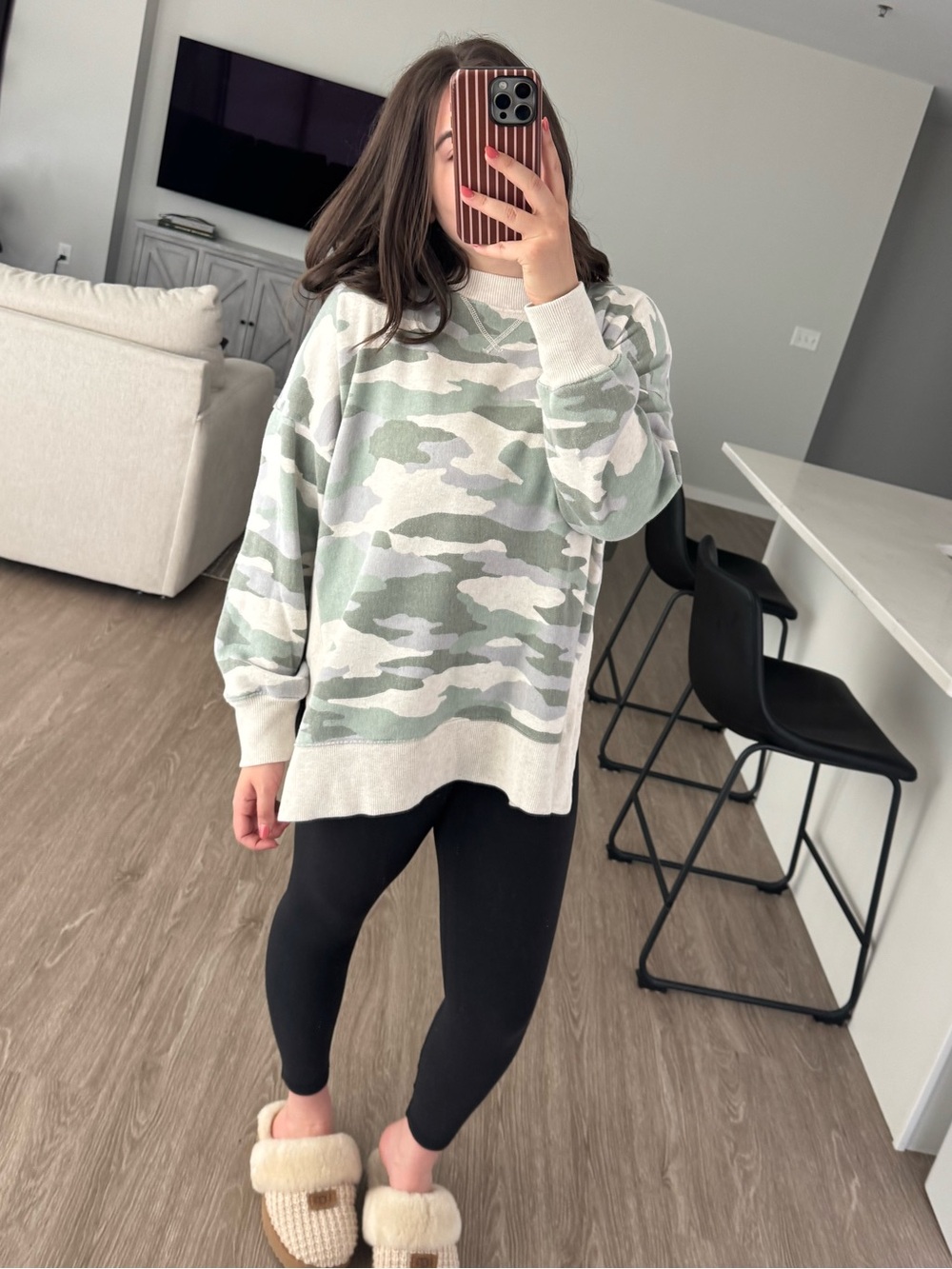 Aerie Camo Crewneck
